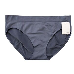 Le Mystere Seamless Comfort Bikini Panty‎ Size X-Large Azure Blue NWT